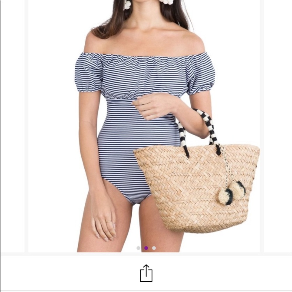 NWT- Marina West Navy strip one piece